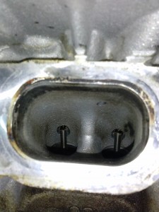 bmw 335i / e92 intake valve after walnut shell cleaning performed